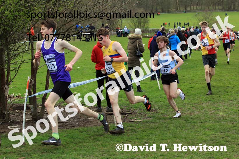 Mens Under-20s 2022 CAU Inter Counties Cross Country, Prestwold Hall, Loughborough.  Photo: David T. Hewitson/Sports for All Pics